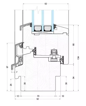 UD-Line IV92 Modern - technische Zeichnung