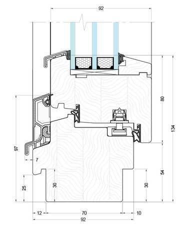 UD-Line IV92 Standard technische Zeichnung
