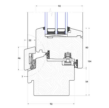 UD-Line IV 92 BUG-STIL Schnittzeichnung