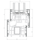 Technischezeichnung ALURON ASH 80 Hybridfenster