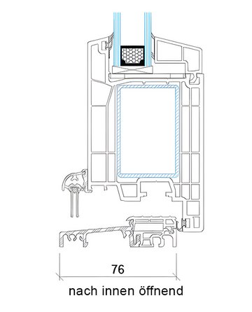 Salamander gE 76 AD technische Zeichnung