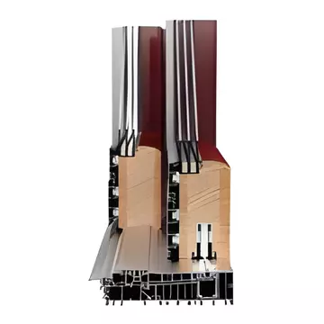 Wood-Line IV 78 Holz-Aluminium-Hebeschiebetür von vorne