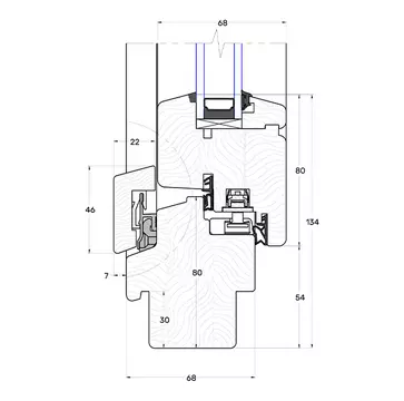 UD-Line IV 92 BUG-STIL Schnittzeichnung