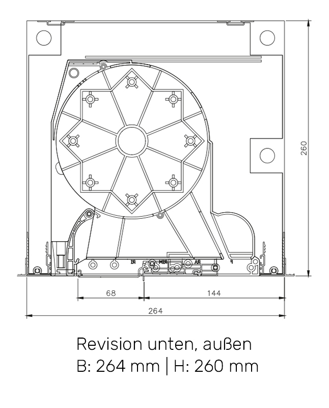 SKB 260 - Revision unten, außen