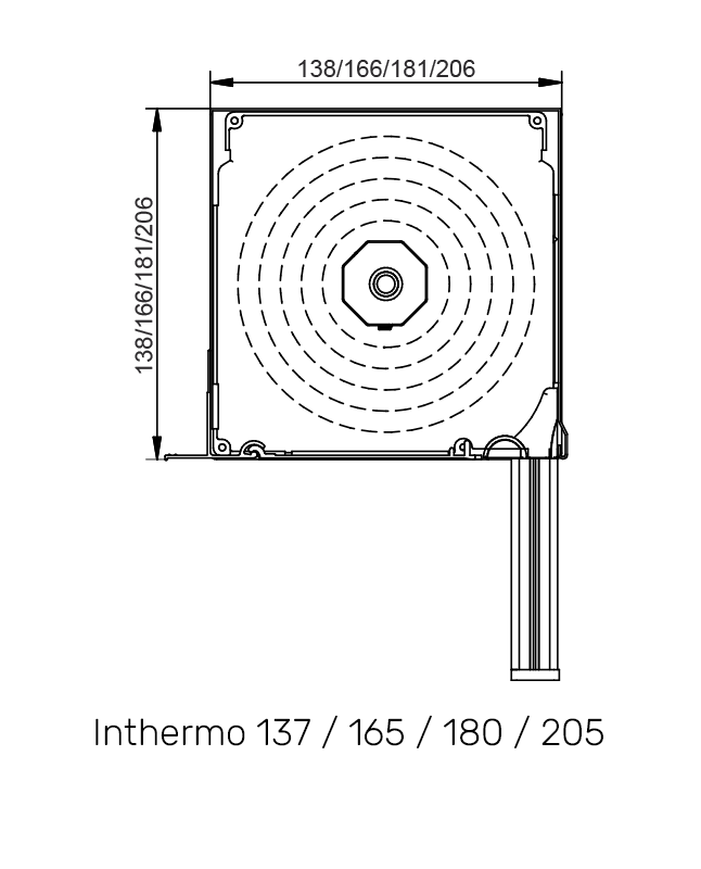 Inthermo technische Zeichnung