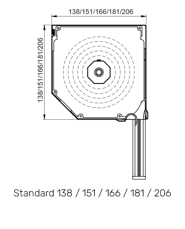 Standard technische Zeichnung
