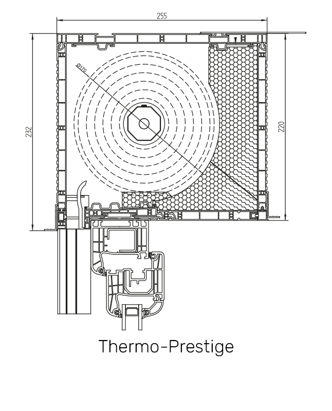 Thermo-Prestige technische Zeichnung