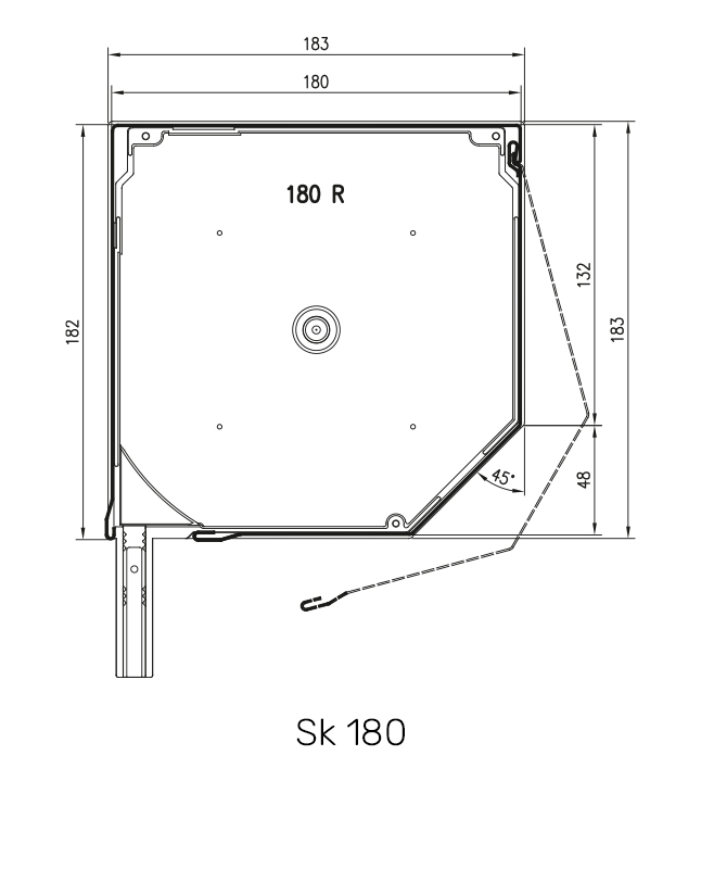 SK 180 technische Zeichnung