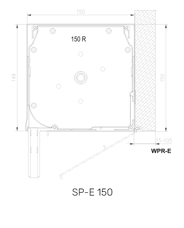SP-E 150 technische Zeichnung