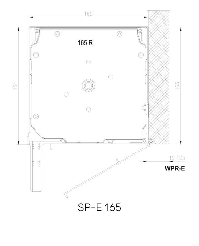 SP-E 165 technische Zeichnung
