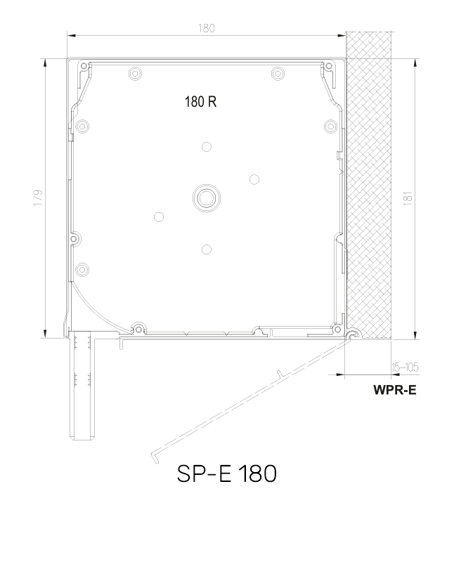 SP-E 180 technische Zeichnung