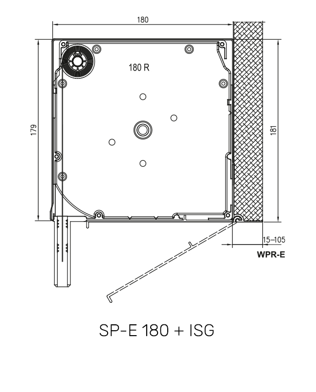 SP-E 180 + MKT technische Zeichnung